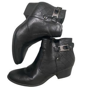 Black Unisa booties.